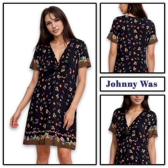 Johnny Was Nani Twist Front Swing Dress - Picture 1 of 16